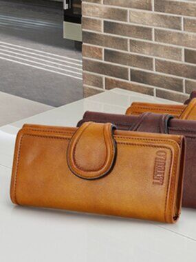 Leteulo Brown Leather Wallet